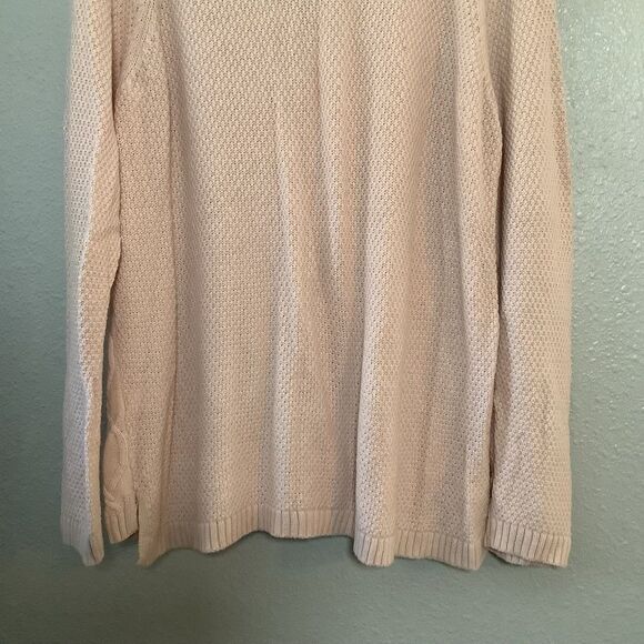 Sonoma Pink Cable Knit Comfy Cozy Preppy Winter Casual V Neck Sweater XXL - Picture 9 of 9